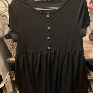 Babydoll top with buttons